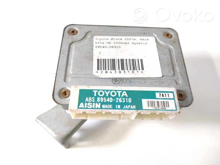 Toyota Hiace (H200) Moduł / Sterownik ESP 89540-26310