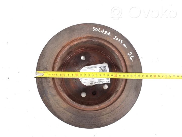 Toyota Solara Disque de frein arrière 42431-06050