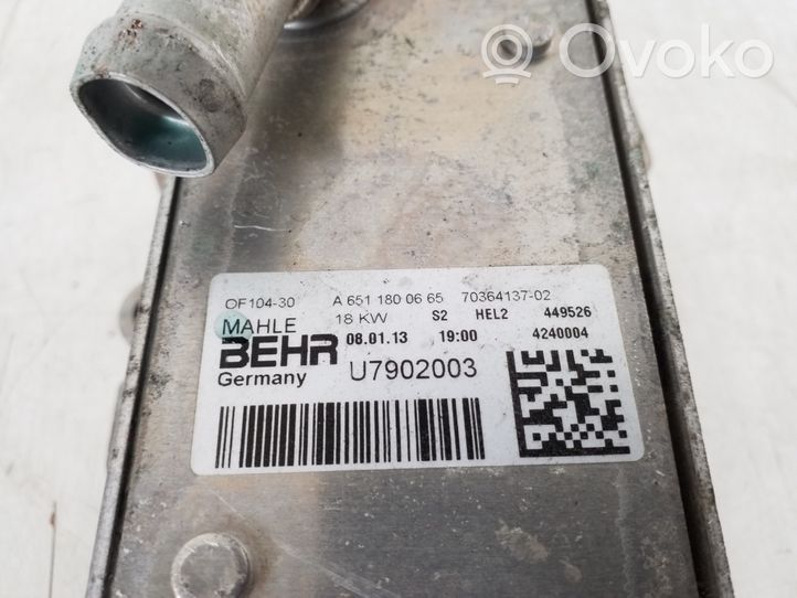 Mercedes-Benz Vito Viano W639 Support de filtre à huile A6511800665