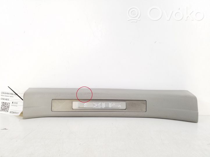 Lexus RX 330 - 350 - 400H Takaoven kynnyksen suojalista 67940-48070