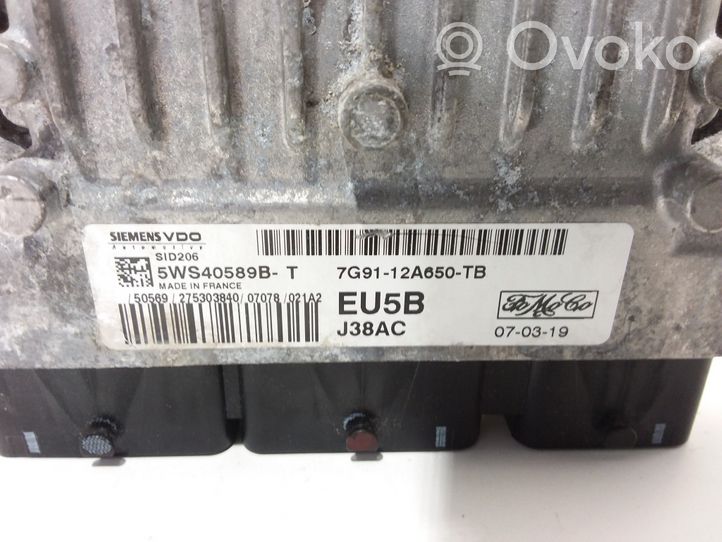 Ford S-MAX Motorsteuergerät/-modul 7G9112A650TB