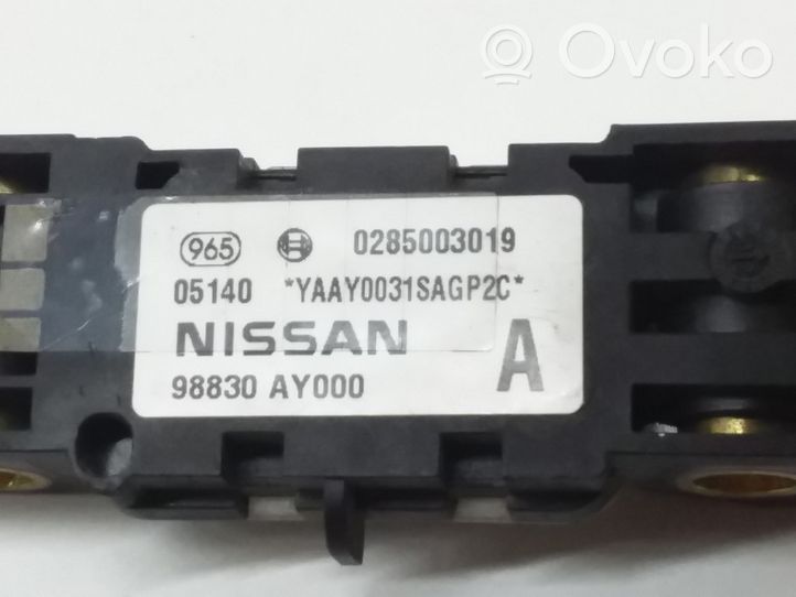 Nissan Primera Sensore d’urto/d'impatto apertura airbag 98830AY000