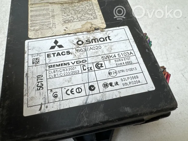 Mitsubishi Colt Other control units/modules 8637A020