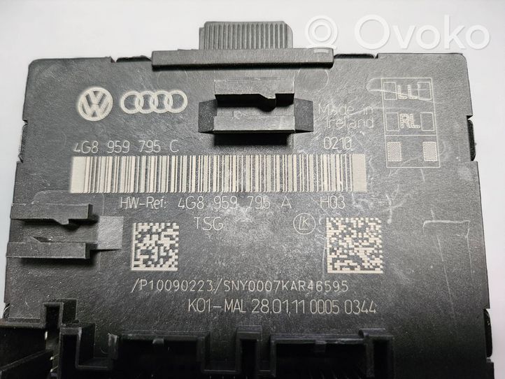 Audi A6 S6 C7 4G Durų elektronikos valdymo blokas 4G8959795A