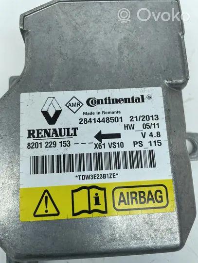 Renault Kangoo II Module de contrôle airbag 8201229153