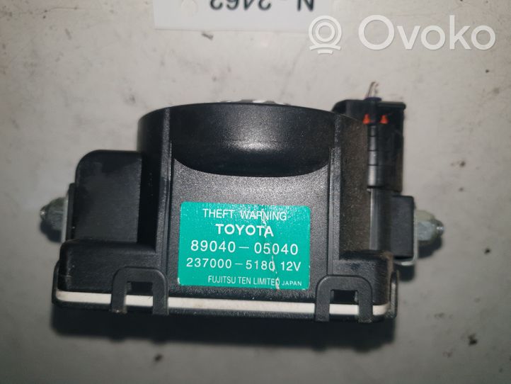 Toyota Verso Alarmes antivol sirène 8904005040