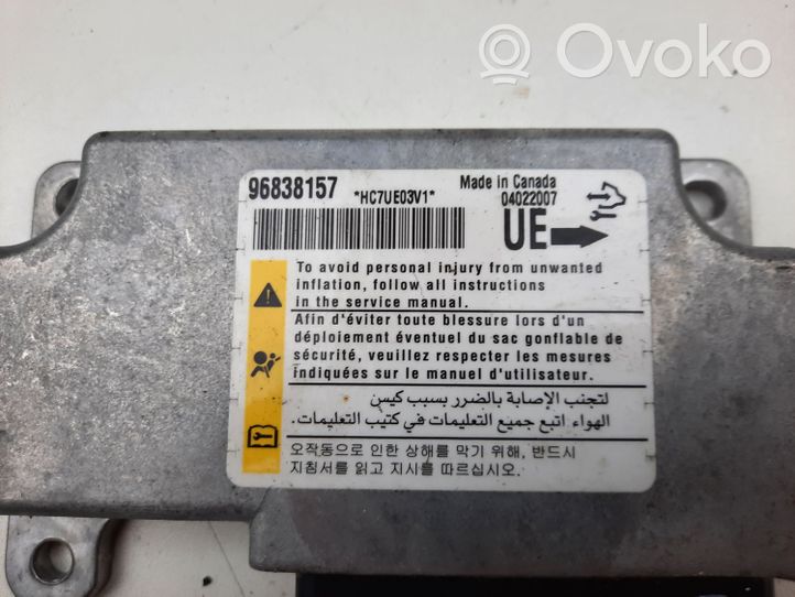 Opel Antara Oro pagalvių valdymo blokas 96838157