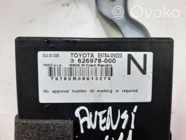 Toyota Avensis T270 Unité de commande dispositif d'immobilisation 626978000