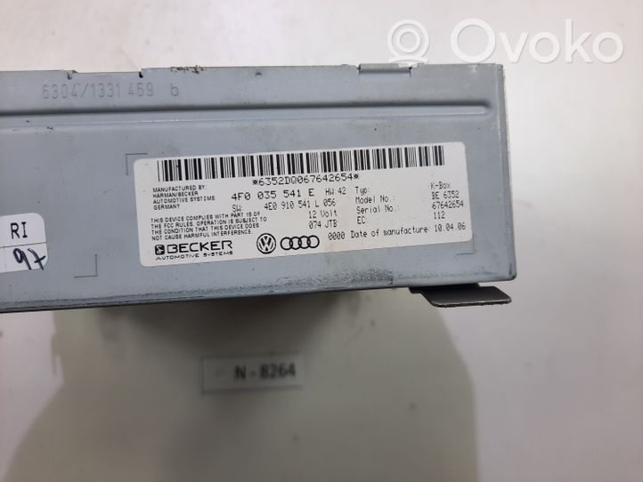 Audi A6 S6 C6 4F Radio/CD/DVD/GPS-pääyksikkö 4F0035541E