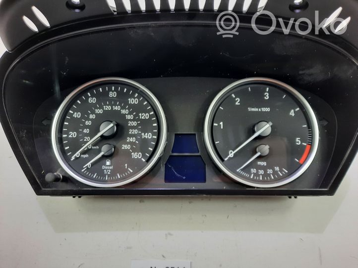 BMW 5 E60 E61 Compteur de vitesse tableau de bord 9153756