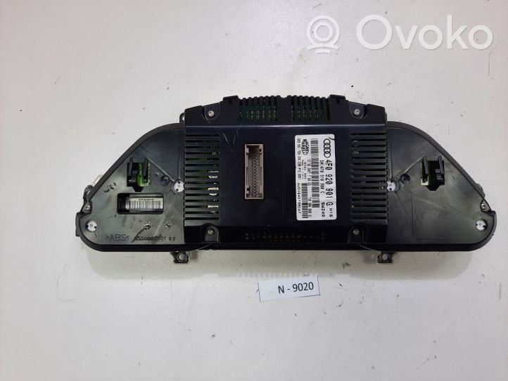 Audi A6 S6 C6 4F Compteur de vitesse tableau de bord 4F0920901G