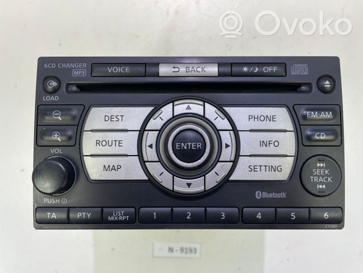 Nissan X-Trail T31 Unidad delantera de radio/CD/DVD/GPS 28185JG41A