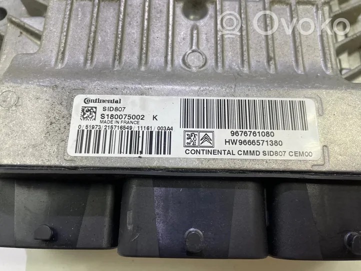 Peugeot 3008 I Komputer / Sterownik ECU silnika 9666571380