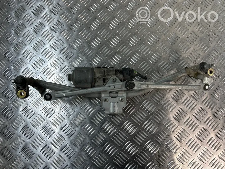 Volkswagen Polo IV 9N3 Front wiper linkage and motor 