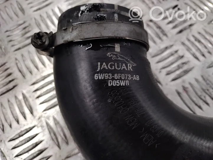 Jaguar XF X250 Tube d'admission de tuyau de refroidisseur intermédiaire 6W936F073AB