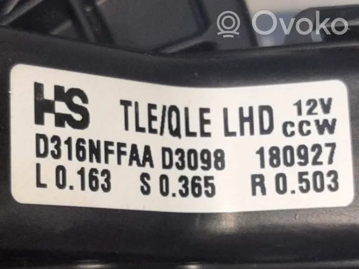 Hyundai Tucson TL Lämmittimen puhallin D316NFFAAD3098