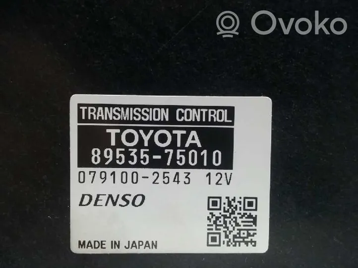 Toyota Auris 150 Module de contrôle de boîte de vitesses ECU 8953575010