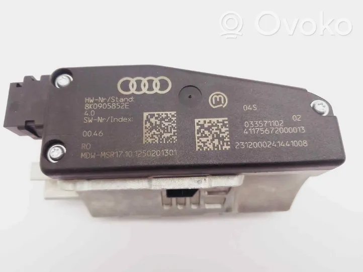 Audi A4 Allroad Vanteiden varkaudenestomutterit ja avainhylsy 8K0905852E