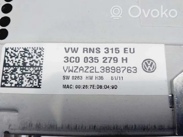 Volkswagen Passat Alltrack Radio/CD/DVD/GPS-pääyksikkö 3C0035279H