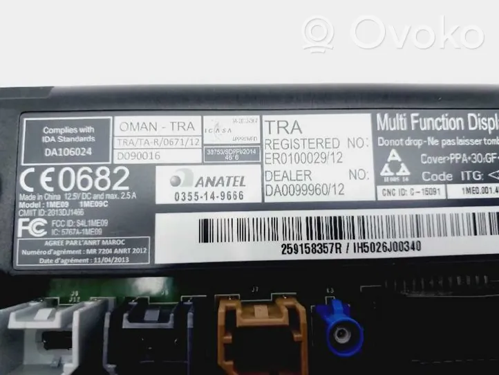 Renault Clio IV HUD-näyttö 259158357R