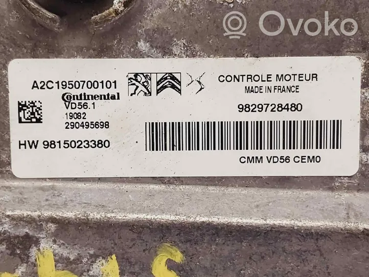 Opel Crossland X Calculateur moteur ECU 9829728480