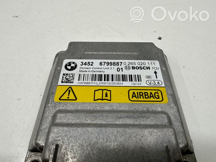 BMW 6 F12 F13 Sterownik / Moduł Airbag 6799887