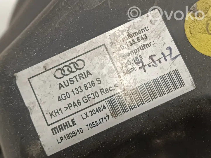 Audi A6 S6 C7 4G Scatola del filtro dell’aria 4G0133836S