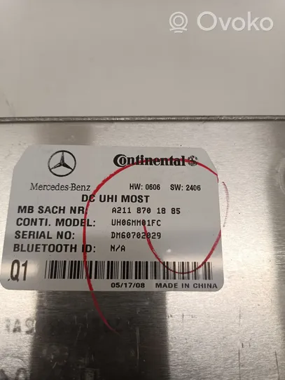 Mercedes-Benz R W251 Muut ohjainlaitteet/moduulit A2118701885