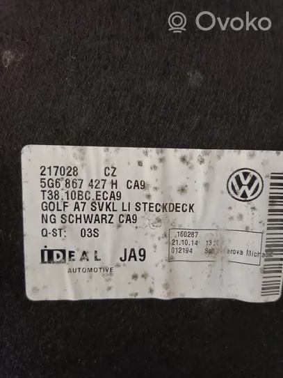 Volkswagen Golf VII Tavaratilan sivuverhoilu 5G6867427H