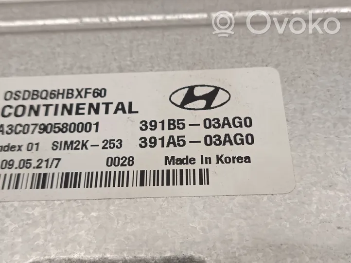 Hyundai Kona I Calculateur moteur ECU 391B103AG0