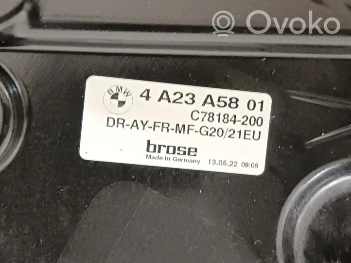 BMW 3 G20 G21 Mécanisme de lève-vitre avant sans moteur 4A23A58