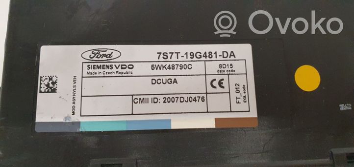 Ford Mondeo MK IV Sterownik / Moduł centralnego zamka 7S7T19G481