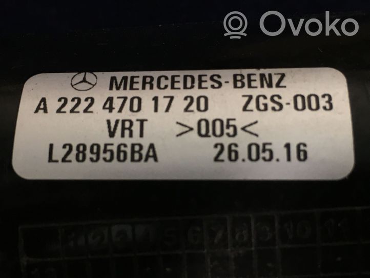 Mercedes-Benz S W222 Tubo e bocchettone per riempimento serbatoio del carburante A2224701720
