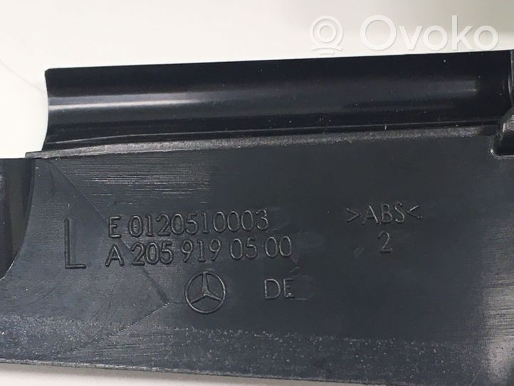 Mercedes-Benz C W205 Rivestimento del binario sedile anteriore del passeggero A2059190500