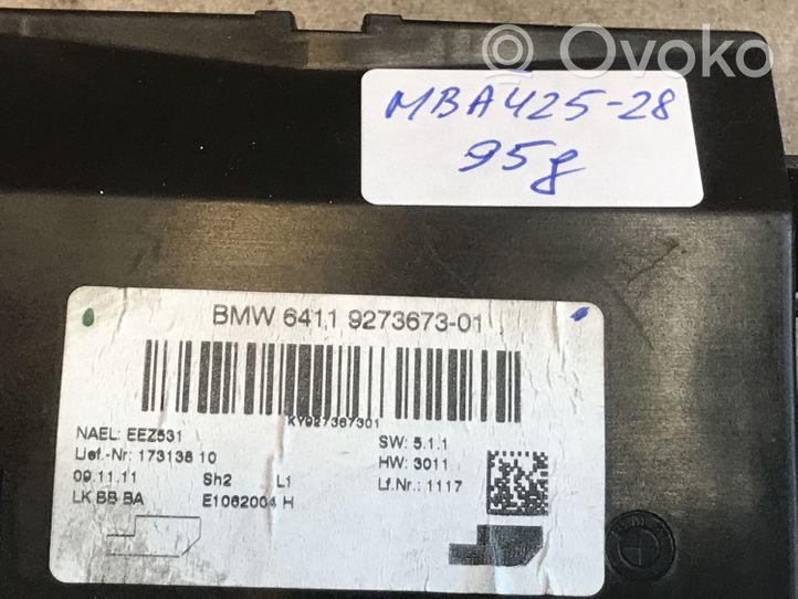 BMW 1 F20 F21 Przełącznik / Włącznik nawiewu dmuchawy 9273673