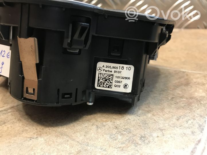 Mercedes-Benz GLC X253 C253 Interruptor de luz A2059051810