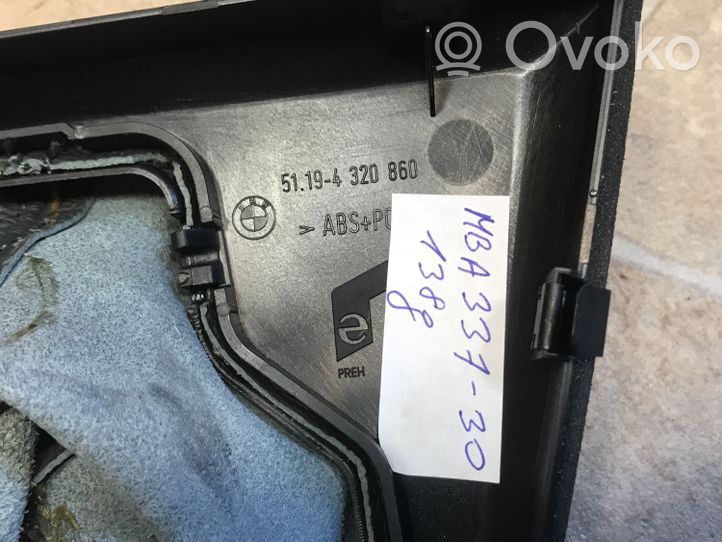 BMW 6 E63 E64 Verkleidung Schaltknauf Schalthebel Wählhebel 4320860