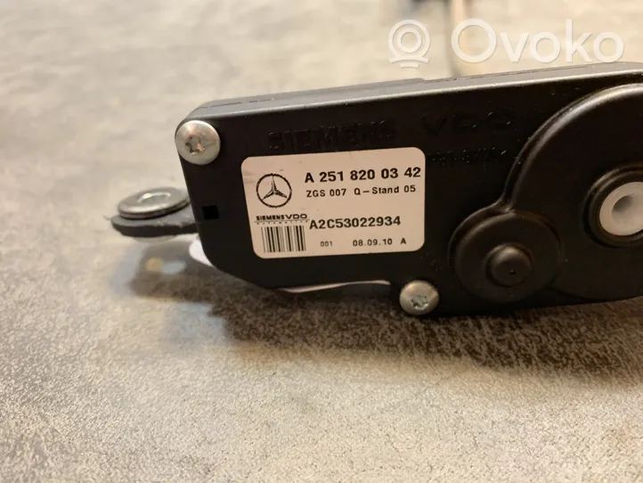 Mercedes-Benz R W251 Fenêtre vent puissance moteur de ventilation A2518200342