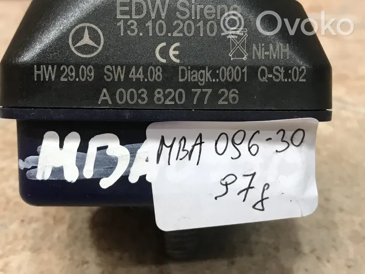 Mercedes-Benz E W212 Allarme antifurto A0038207726