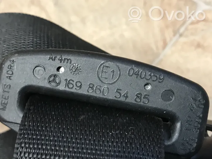 Mercedes-Benz A W169 Pas bezpieczeństwa fotela tylnego środkowego 1698605485