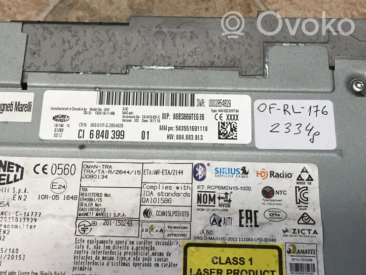 BMW 2 F46 Unité principale radio / CD / DVD / GPS 6840399