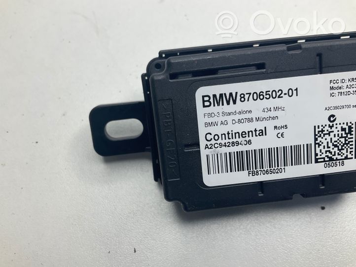 BMW 4 F36 Gran coupe Centralina/modulo chiusura centralizzata portiere 8706502