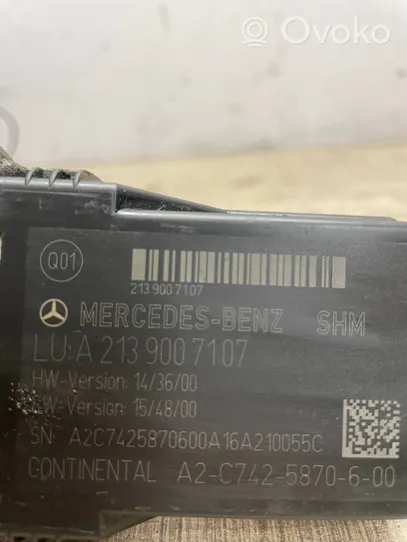 Mercedes-Benz E W213 Module de commande de siège A2139007107