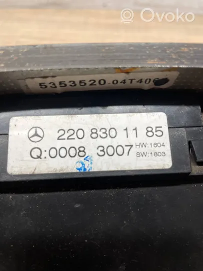 Mercedes-Benz S W220 Ilmastoinnin ohjainlaite A2208301185