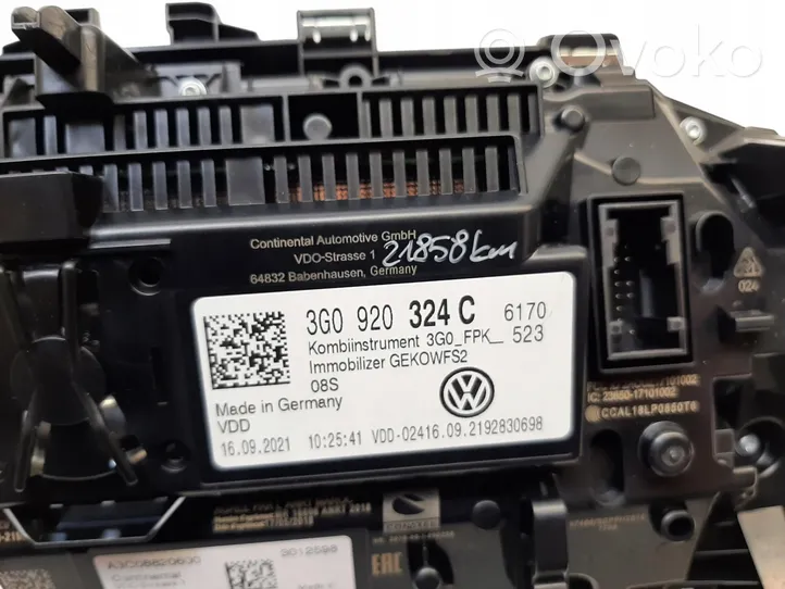 Volkswagen Arteon Спидометр (приборный щиток) 3G0920324C