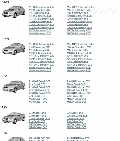 BMW 1 F20 F21 Altre centraline/moduli 84108735007