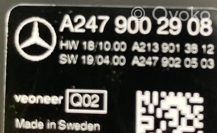 Mercedes-Benz B W247 Kamera szyby przedniej / czołowej A2479002908