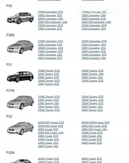 BMW 3 F30 F35 F31 Scatola ingranaggi del cambio 27608623345