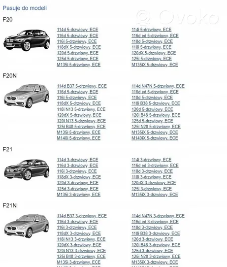 BMW 1 F20 F21 Kiti valdymo blokai/ moduliai 2622503