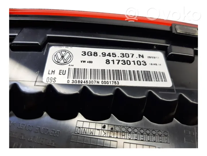 Volkswagen Arteon Éclairage de pare-chocs arrière 3G8945308N